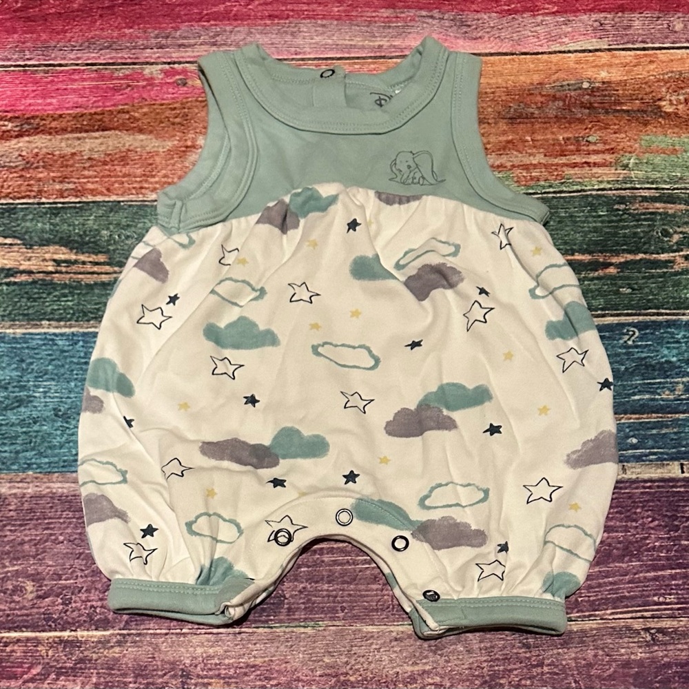Finn and Emma Dumbo Bubble Romper - Size 6-9 Months